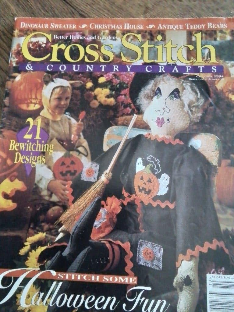 Cross stitch country, oktober 1994, Hobby en Vrije tijd, Ophalen of Verzenden, Zo goed als nieuw, Handborduren, Patroon