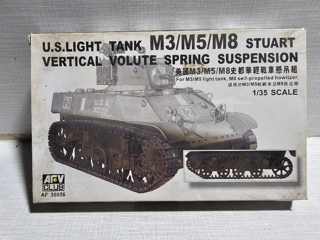 AFV club STUART spring suspension modelbouw, Hobby en Vrije tijd, Modelbouw | Auto's en Voertuigen, Zo goed als nieuw, Tank, 1:32 tot 1:50