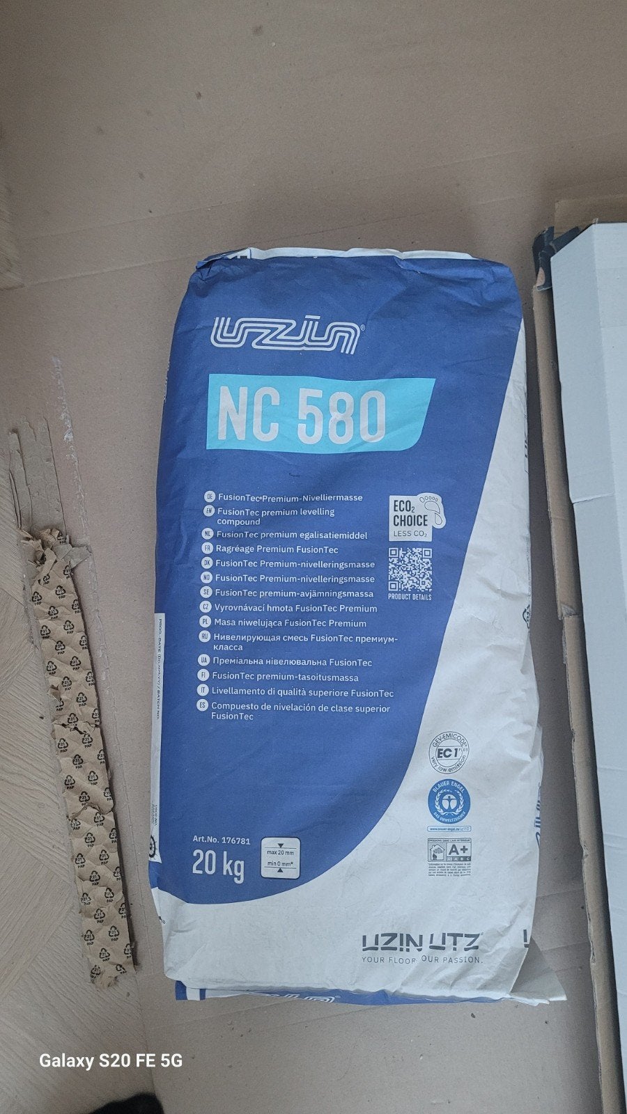 Uzin NC 580 egalisatiemiddel - 20 kg zak, Ophalen