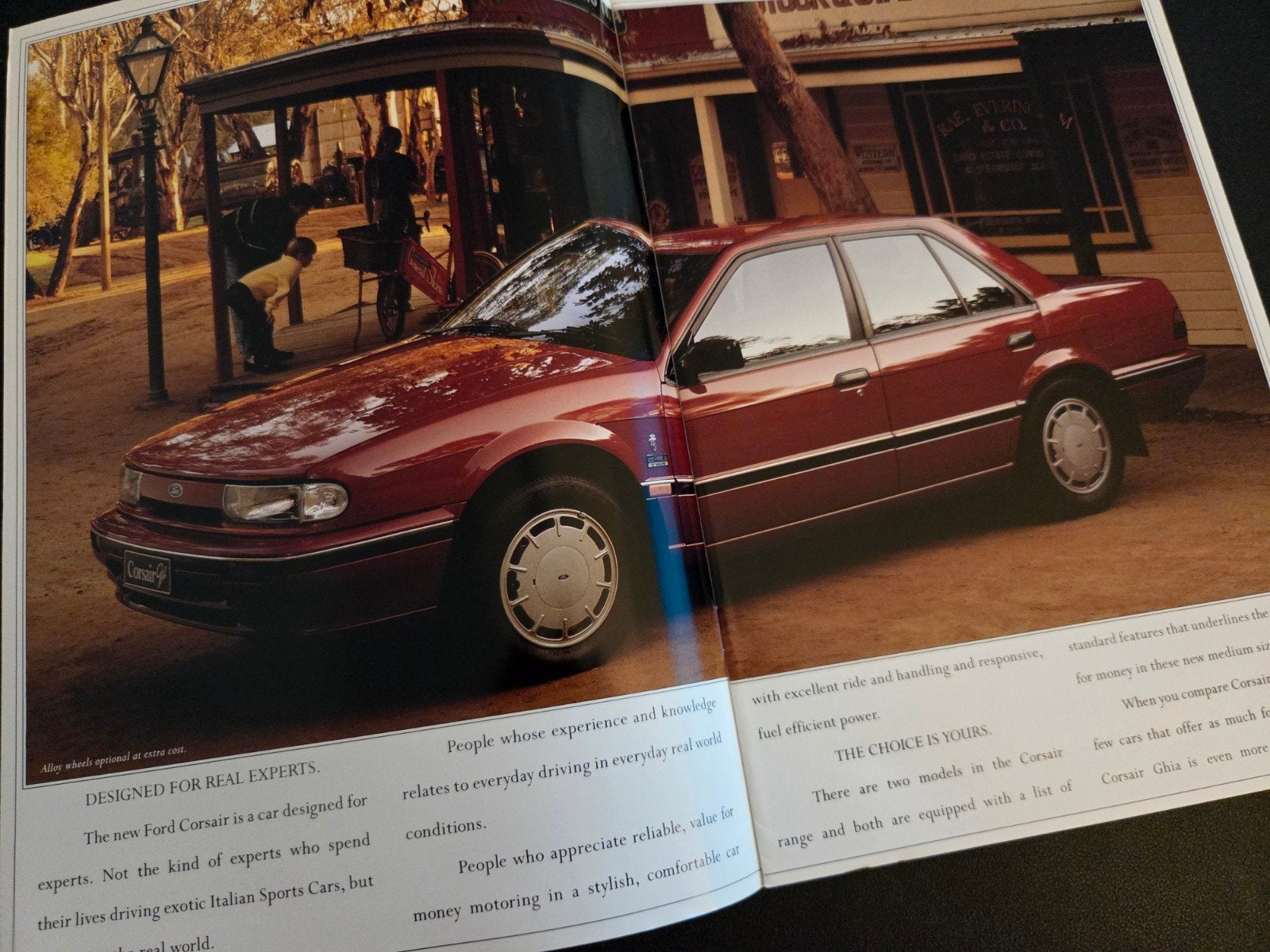 Brochure Ford Corsair 1989 Australië, Ophalen of Verzenden, Zo goed als nieuw, Ford