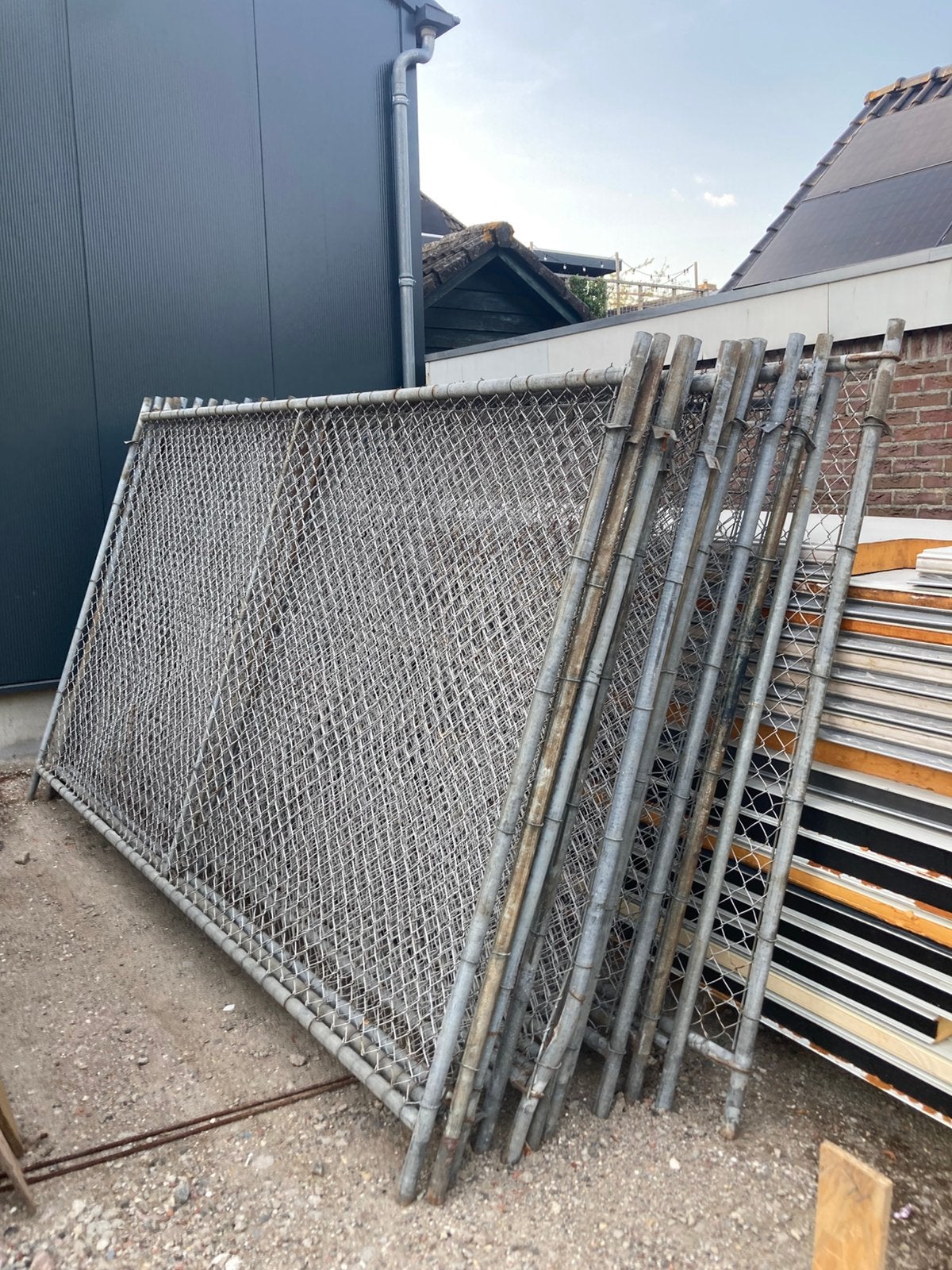Bouwhekken met blokken 14 stuks., Ophalen, Gebruikt