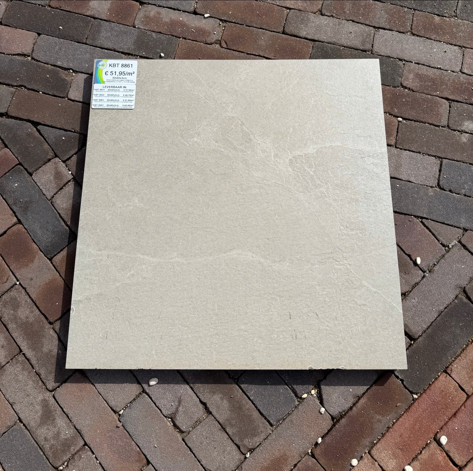 Keramische terrastegels 60x60 cm, Tuin en Terras, Ophalen, Keramiek, Nieuw, 10 m² of meer