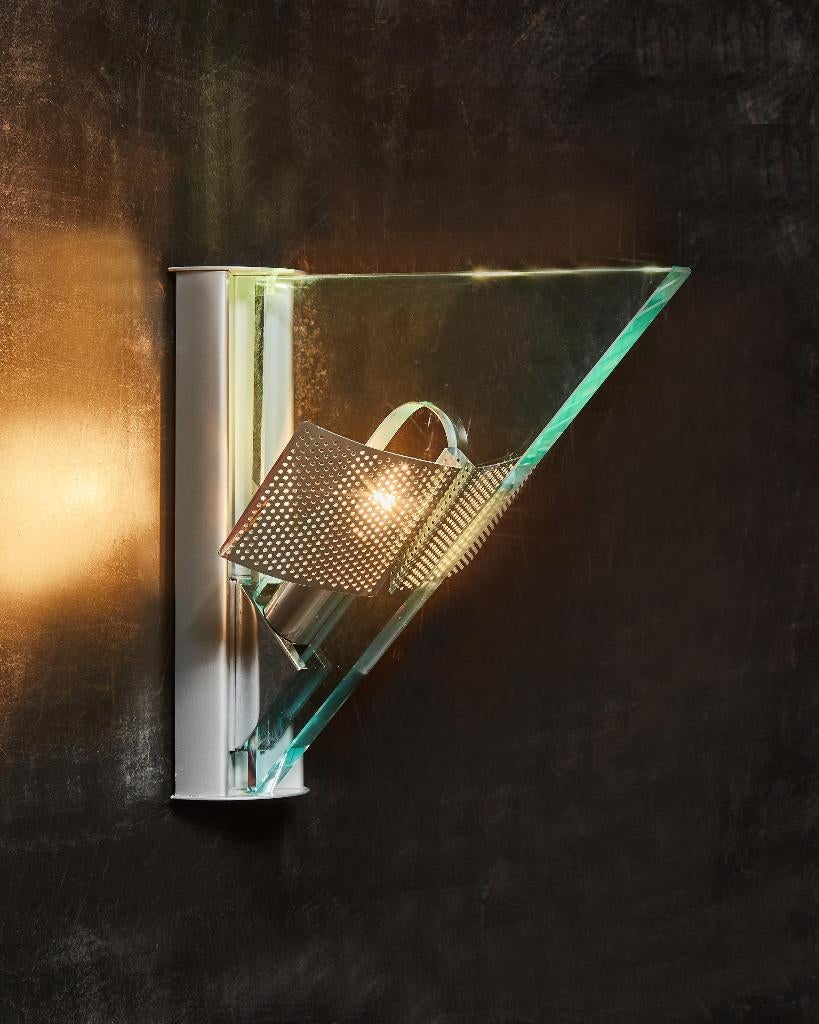Artemide 1984 | Applique Icaro door Carlo Forcolini, Ophalen, Zo goed als nieuw, Glas, Design Carlo Forcolini, Artemide 1984