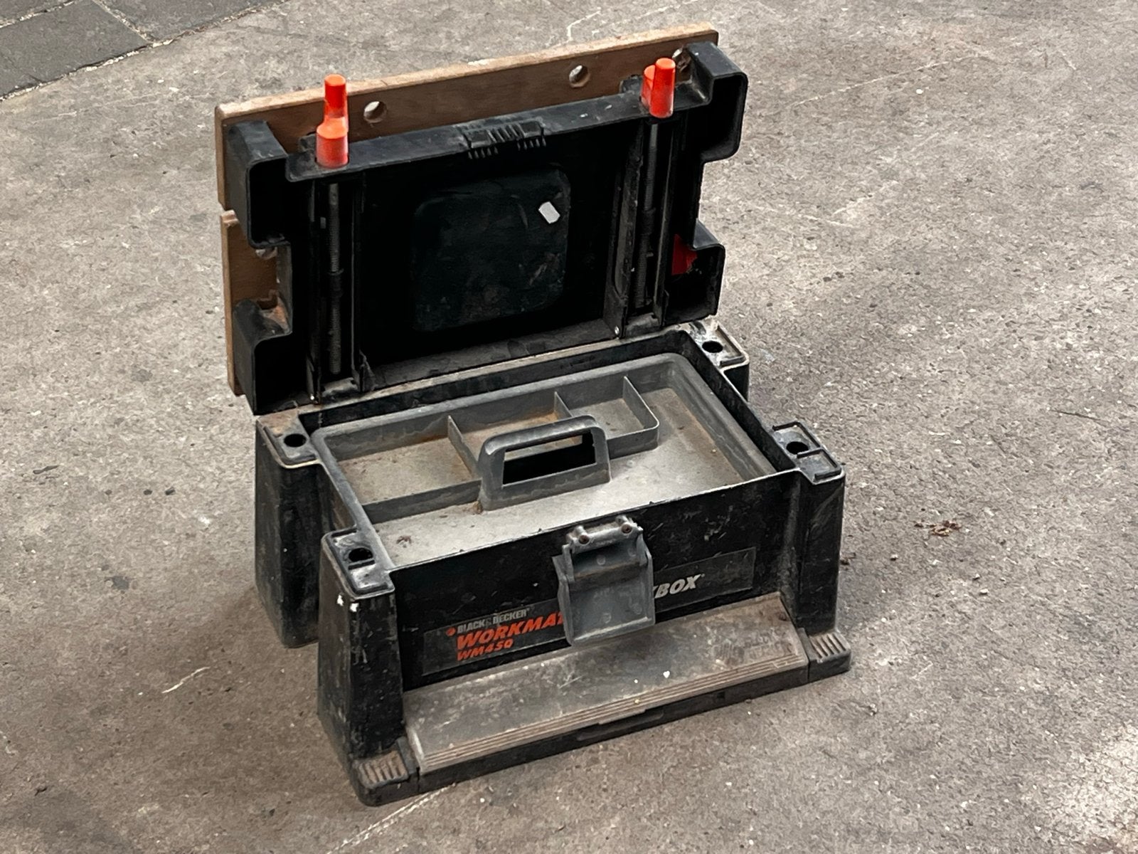 Black & Decker Workmate Workbox WM450 - Gebruikt, Ophalen of Verzenden, Gebruikt, 70 tot 120 cm, Bankschroef