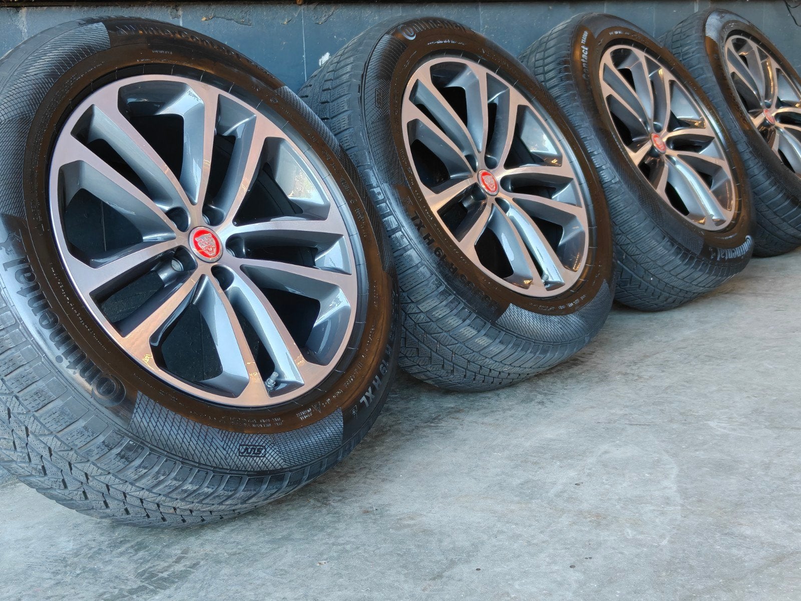 19" Originele Jaguar I-Pace F-Pace Winterset  Continental, Auto-onderdelen, 19 inch, Gebruikt, 255 mm, Banden en Velgen