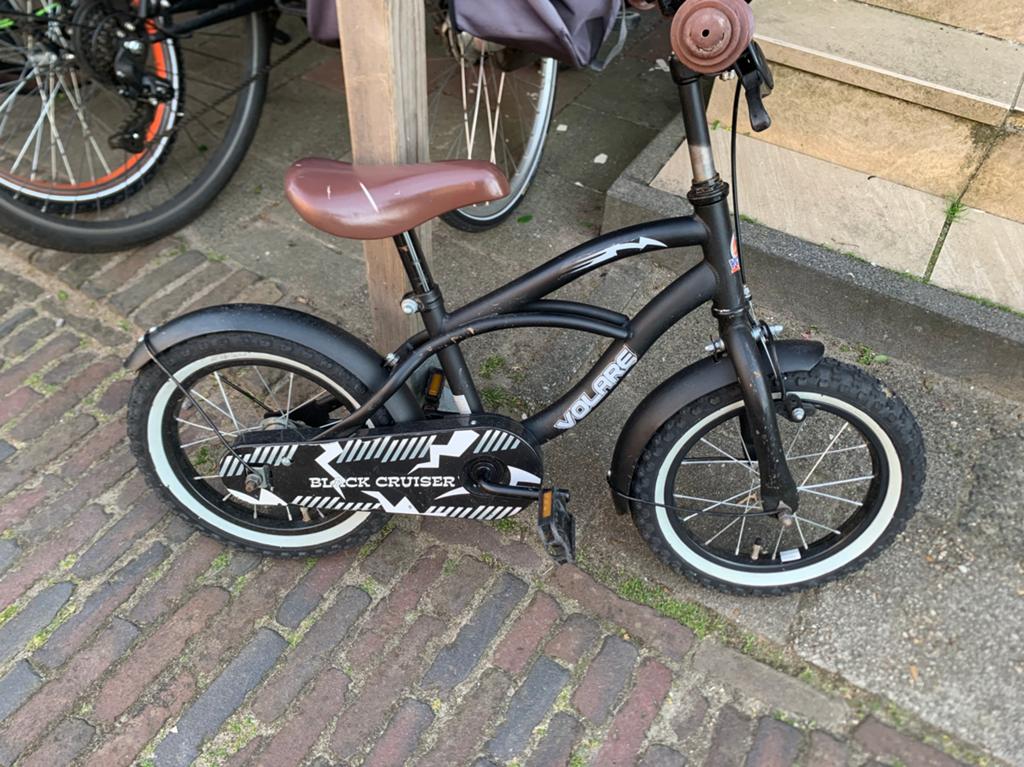 Stoere jongensfiets voor 4/5 jaar, Ophalen of Verzenden, Zo goed als nieuw, Minder dan 16 inch