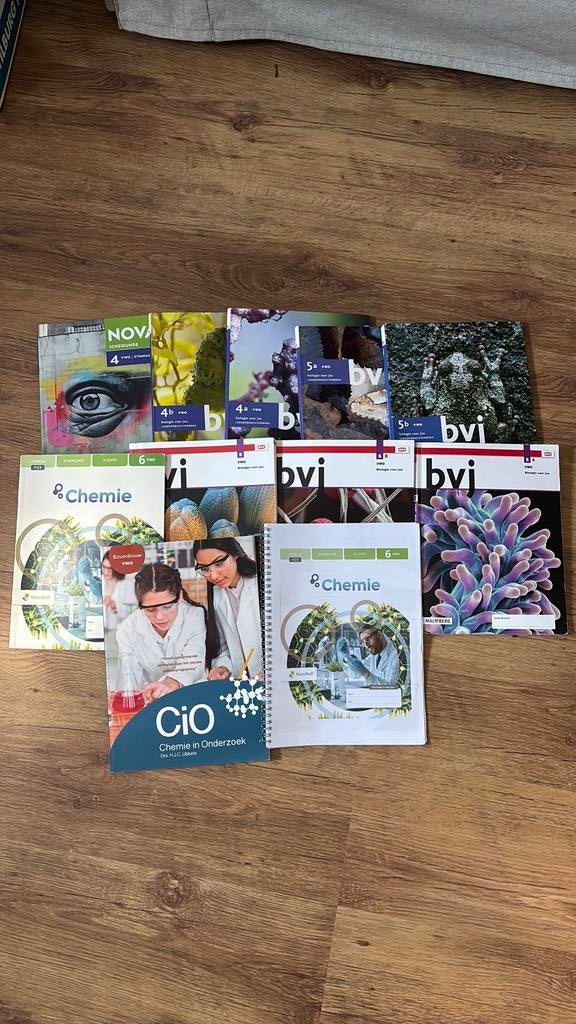 Scheikunde en Biologie boeken vwo, Boeken, Schoolboeken, Ophalen, Zo goed als nieuw, VWO, Biologie