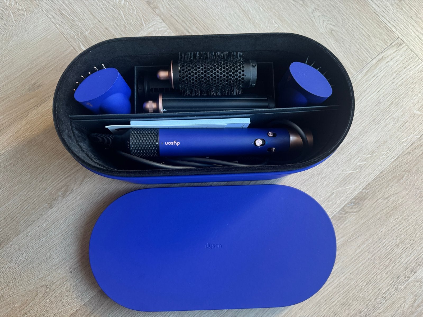 Dyson Airwrap Complete Long multistyler Vinca Blauw/Rosé, Ophalen of Verzenden, Zo goed als nieuw, Krultang of Stijltang