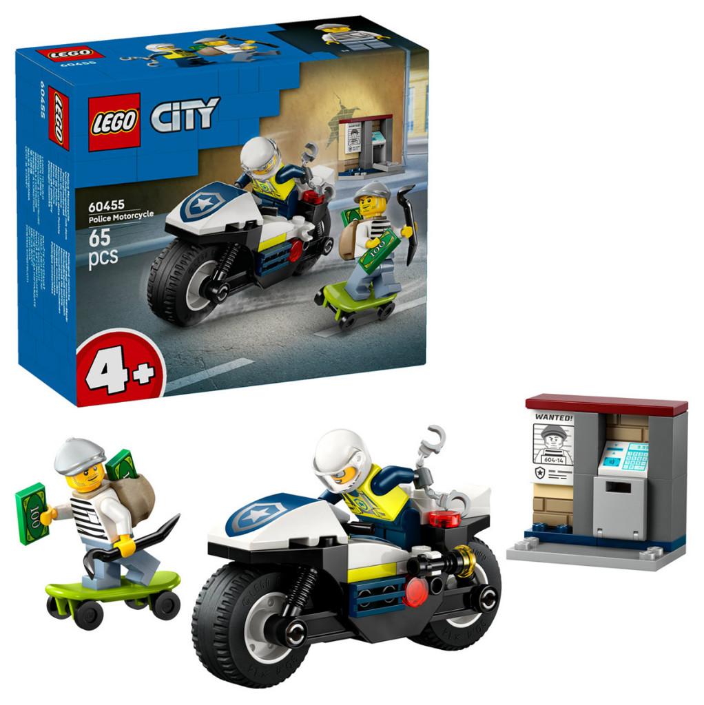 LEGO City 60455 Achtervolging op Politiemotor 65 delig, Ophalen of Verzenden, Nieuw, Complete set, Lego
