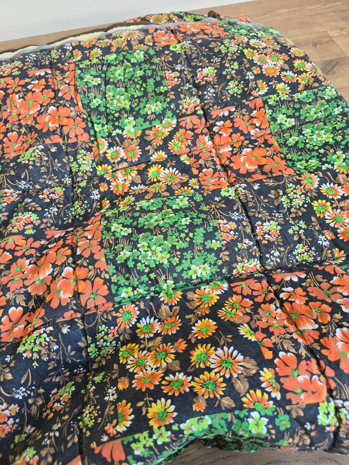 vintage 1pers flower power slaapzak, Ophalen of Verzenden