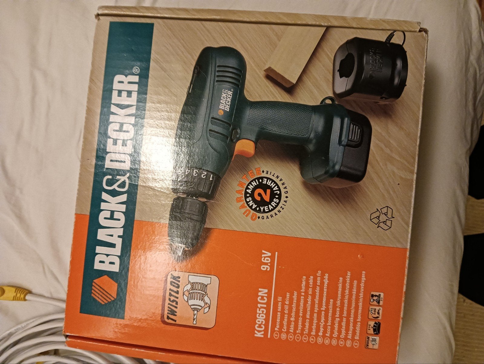 Black & Decker KC9651CN Boormachine 9.6V, Ophalen of Verzenden, Gebruikt, Minder dan 400 watt, Boormachine