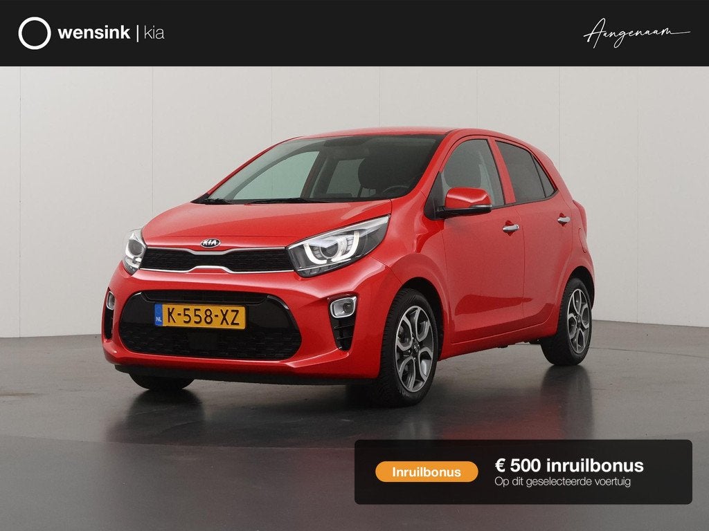 Kia Picanto 1.0 DPi DynamicPlusLine | Keyless | Navigatie |, Auto's, Kia, Bedrijf, Te koop, Picanto, ABS, Achteruitrijcamera, Airbags
