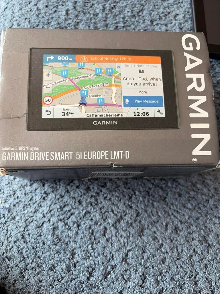 Garmin DriveSmart 51 Europa LMT-D GPS Navigator, Auto diversen, Autonavigatie, Zo goed als nieuw, Ophalen of Verzenden