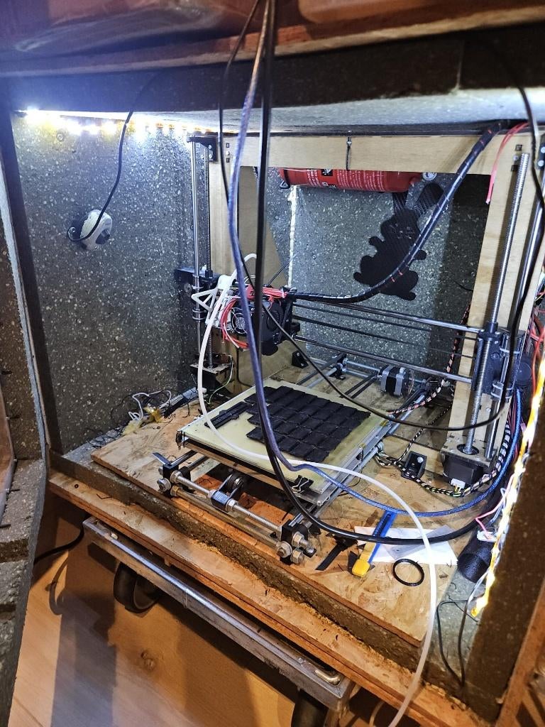 Gratis! 3D printer hobby, heeft liefde en aandacht nodig, Computers en Software, 3D Printers, Ophalen, Gebruikt, Onbekend, Filament