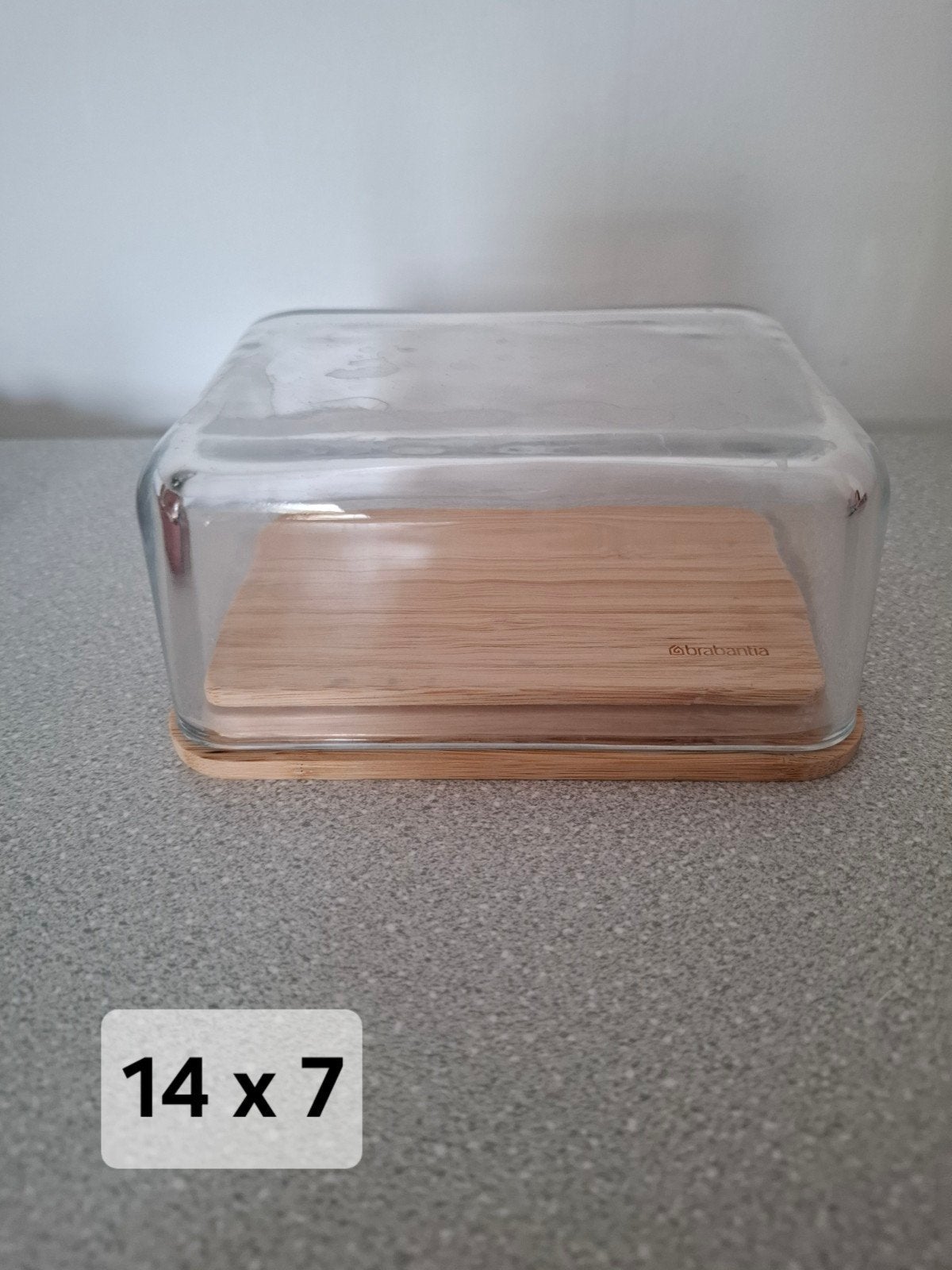 Brabantia botervloot met bamboe deksel, Overige typen, Hout, Ophalen of Verzenden, Zo goed als nieuw