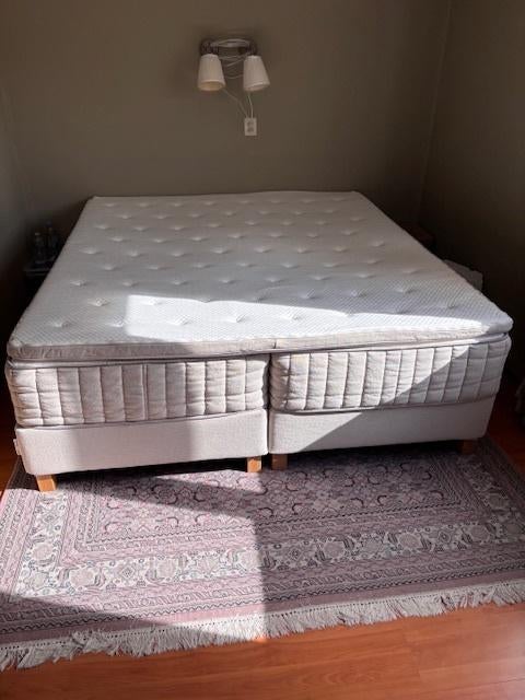 Boxspring IKEA combi Espevär-Vatneström-Tistedal 180x200, Ophalen, Beige, Tweepersoons, Zo goed als nieuw