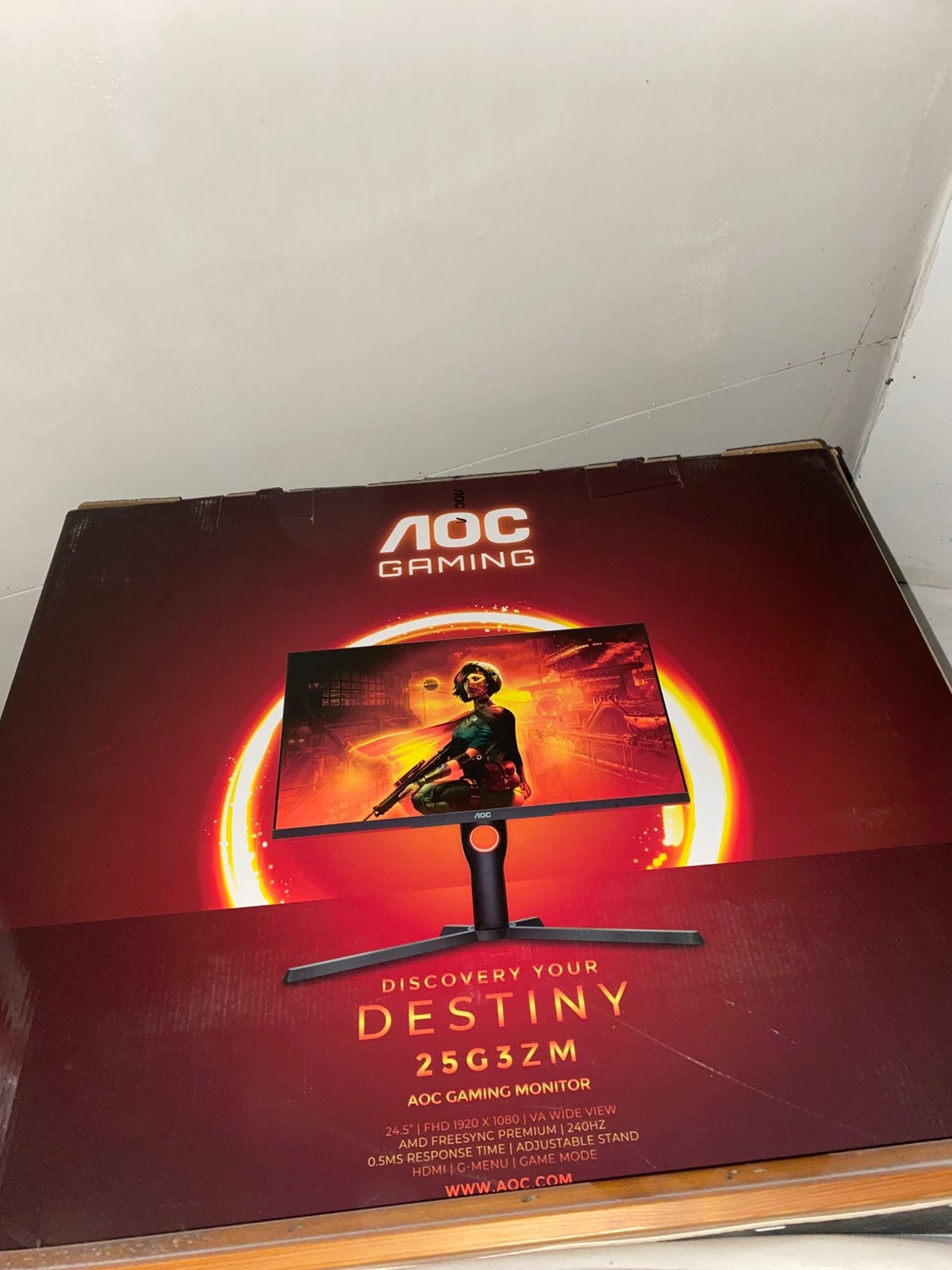 Aoc 25G3ZM 240hz 1080p gaming monitor, Computers en Software, Ingebouwde speakers, Full HD, Minder dan 1 ms, Zo goed als nieuw