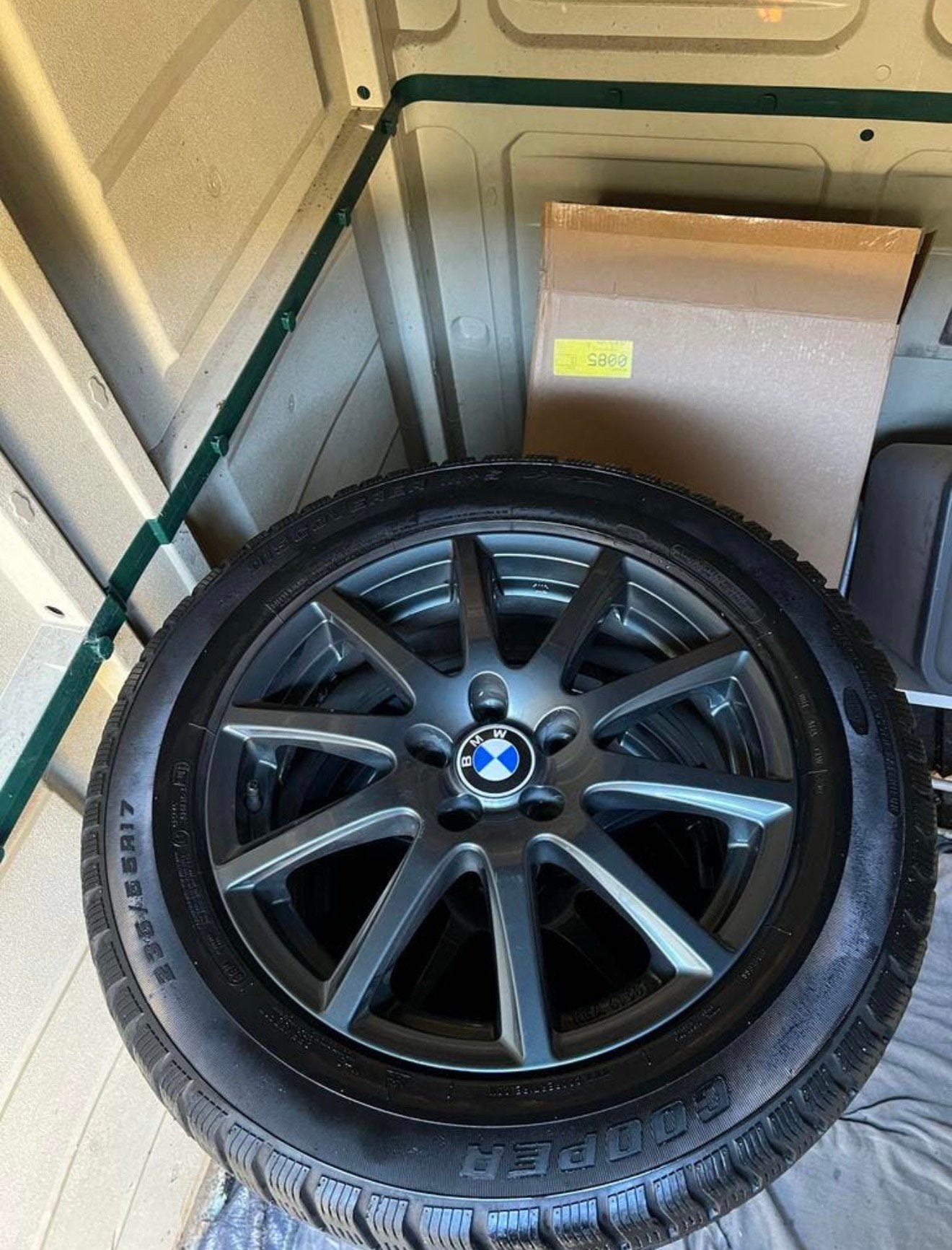 BMW X3 E83 Velgen 17 inch + Winterbanden 235/55 R17 5x120, Ophalen, Velg(en), 17 inch, Winterbanden