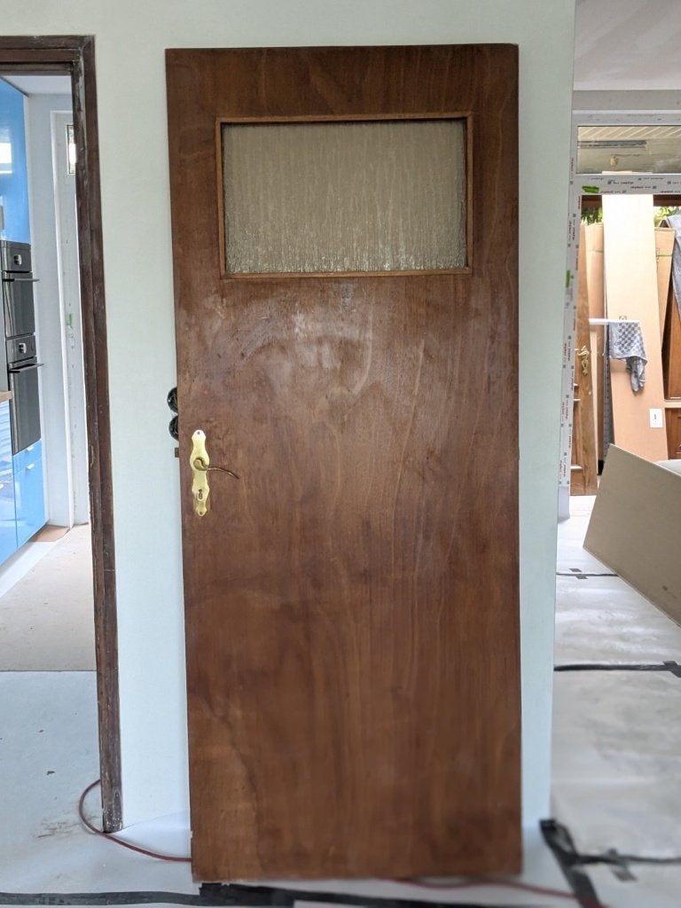 8 binnendeuren – hout – deels met glas – project/renovatie, Ophalen, Gebruikt, Binnendeur, 200 tot 215 cm