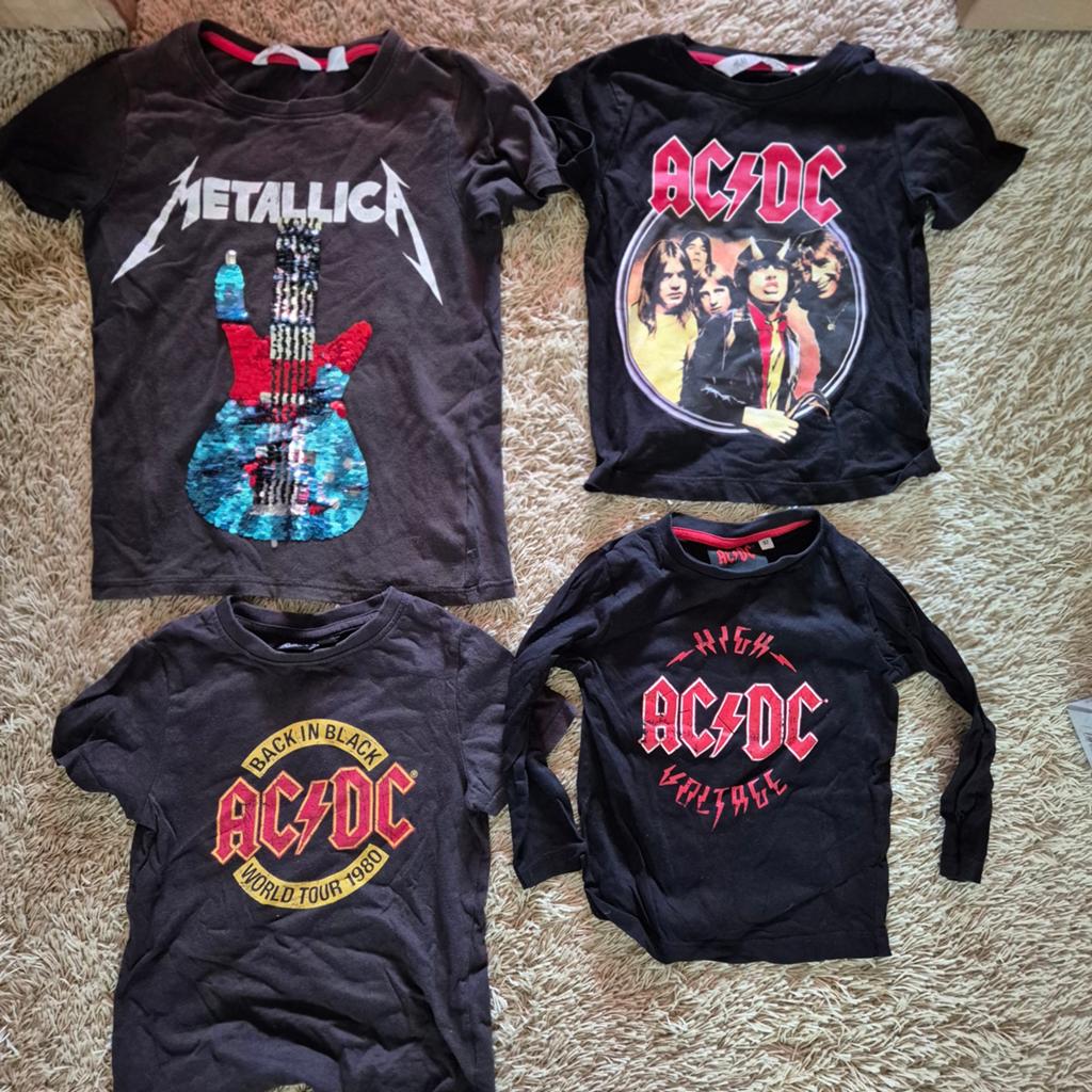 Rock shirts kindermaten - AC/DC, Metallica, Tickets en Kaartjes
