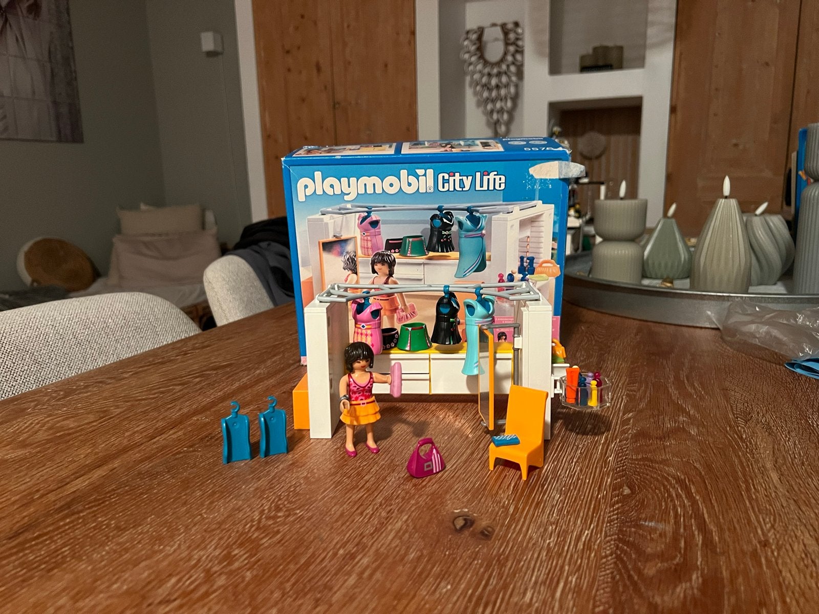 Playmobil City Life Kledingwinkel 5576 - Compleet met doos, Gebouw, Complete set, Ophalen of Verzenden, Zo goed als nieuw