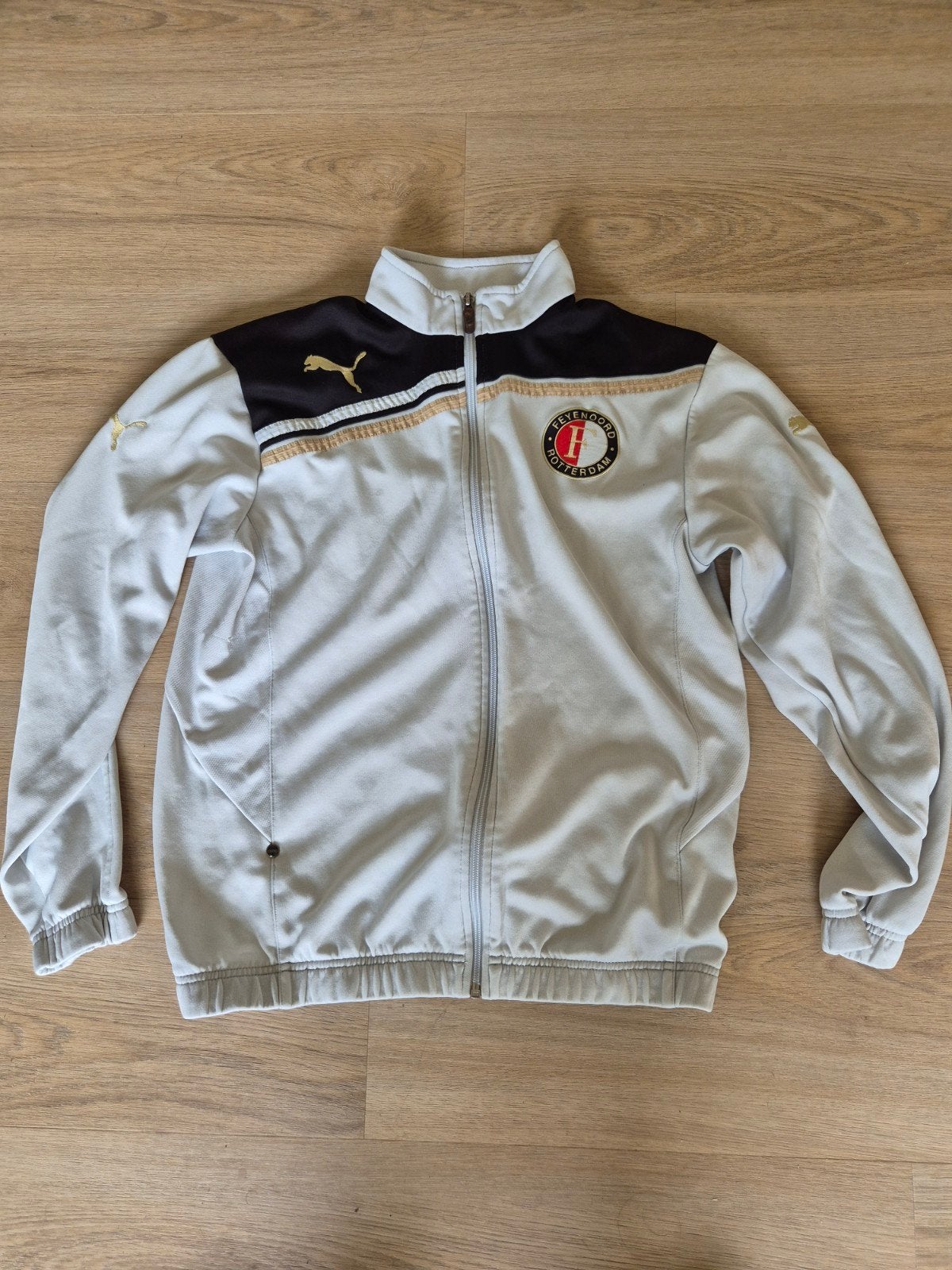 Feyenoord Trainingsjack Puma - Maat M, Puma, Maat 48/50 (M), Wit, Ophalen of Verzenden