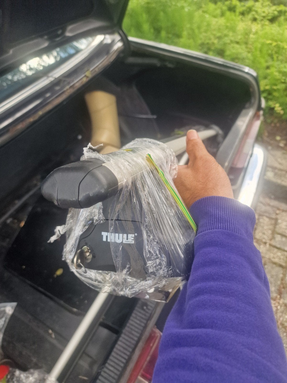 Thule dakdragerset met stangen seat leon 5f, Ophalen of Verzenden, Gebruikt