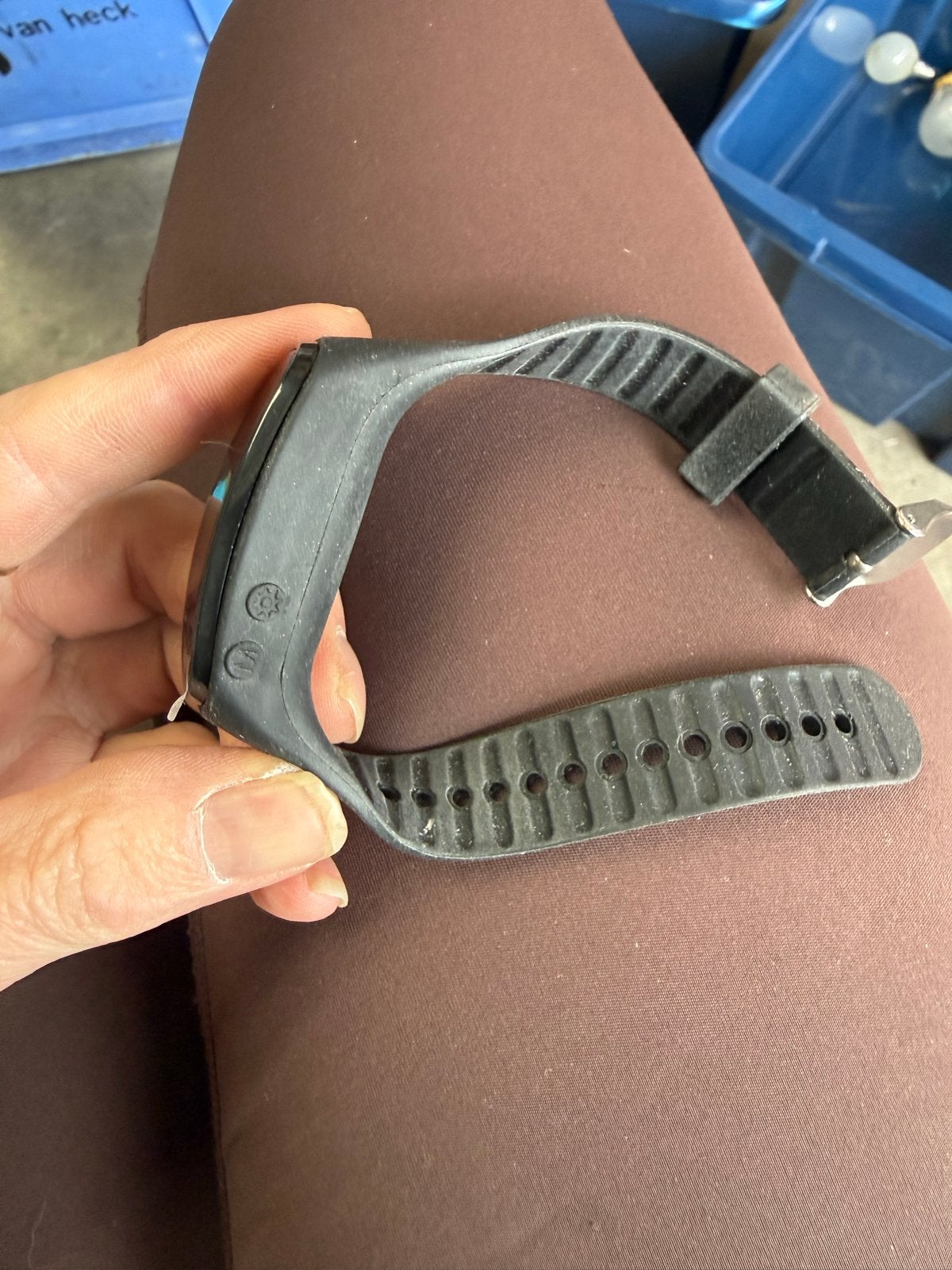 Zwart fitnesshorloge met hartslagmeter, Ophalen of Verzenden, Zo goed als nieuw, Zwart, Android