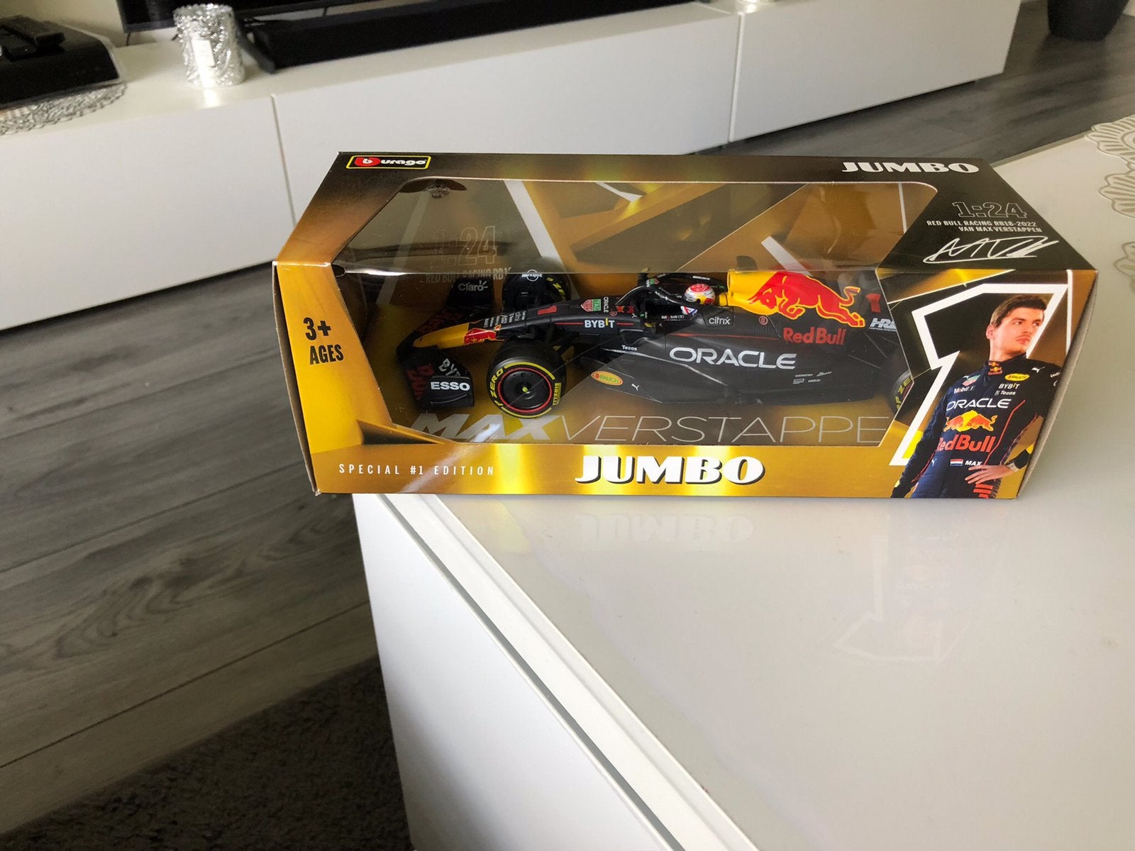 Max Verstappen race auto nieuw In doos, Ophalen, Nieuw, Bburago