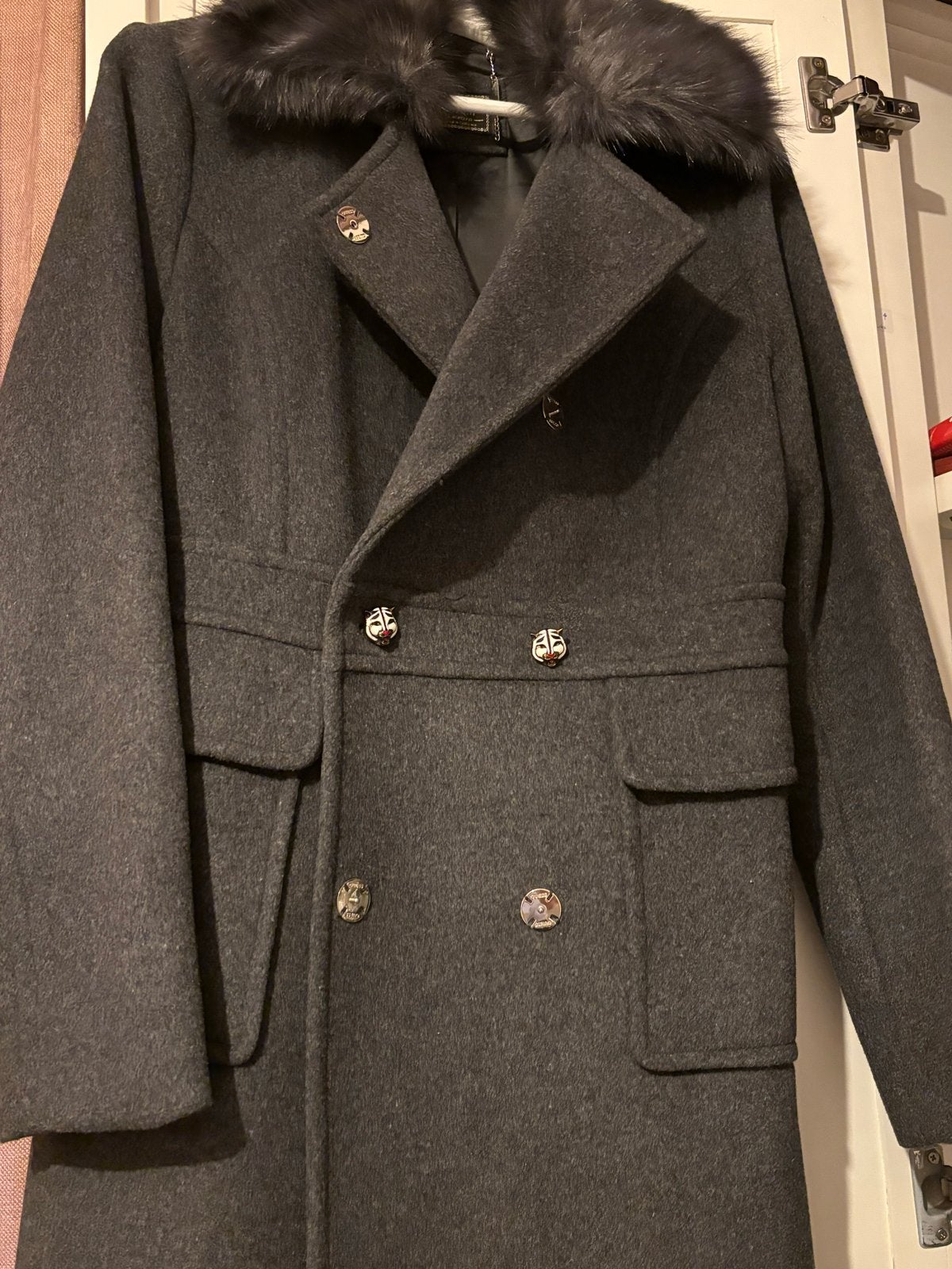 Guess winterjas met bontkraag - Maat M, Ophalen of Verzenden, Zo goed als nieuw, Maat 38/40 (M), Grijs