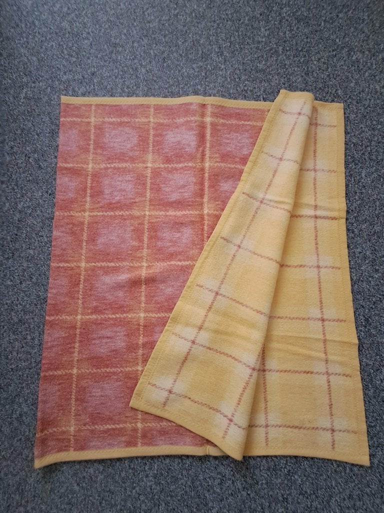 Prachtige Vintage HEMA Katoenen Deken / Plaid – Ruit, Huis en Inrichting, Katoen, Ophalen of Verzenden, Zo goed als nieuw, 100 cm