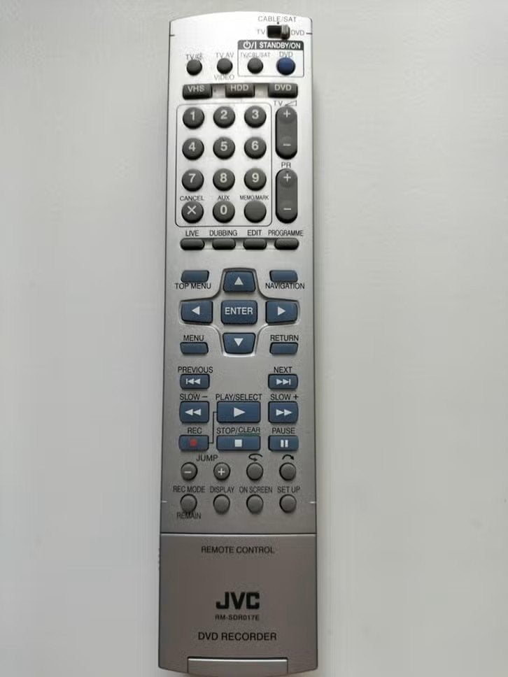 JVC RM-SDR017E Afstandsbediening voor DVD-recorders, Ophalen of Verzenden, Dvd