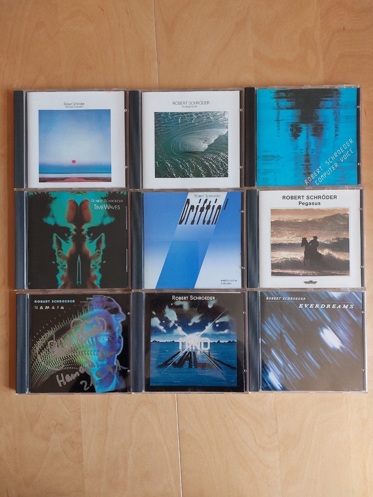 Robert Schroeder CD collectie - 9 albums in Nieuwstaat, Ophalen of Verzenden, Zo goed als nieuw, Album, Gesigneerd