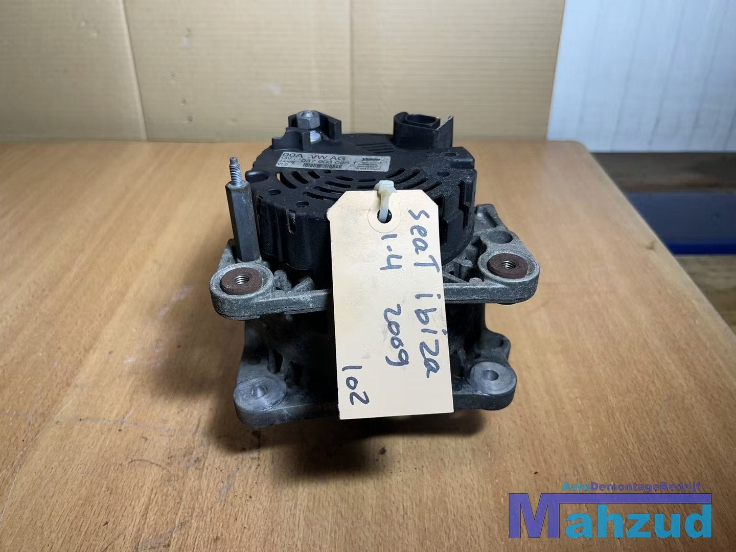 SEAT IBIZA 4 1.2 Dynamo 90A 2009-2017 037903025T, Gebruikt, Autovia A-2, Km 585 585
08760  Martorell, ES, Ophalen of Verzenden