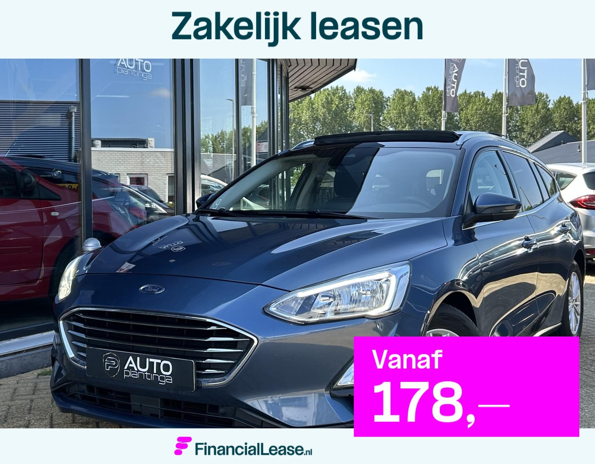 Ford Focus Wagon 1.0 EcoBoost Titanium Business 125PK | PANO, Gebruikt, Euro 6, Origineel Nederlands, Lane Keeping Assist