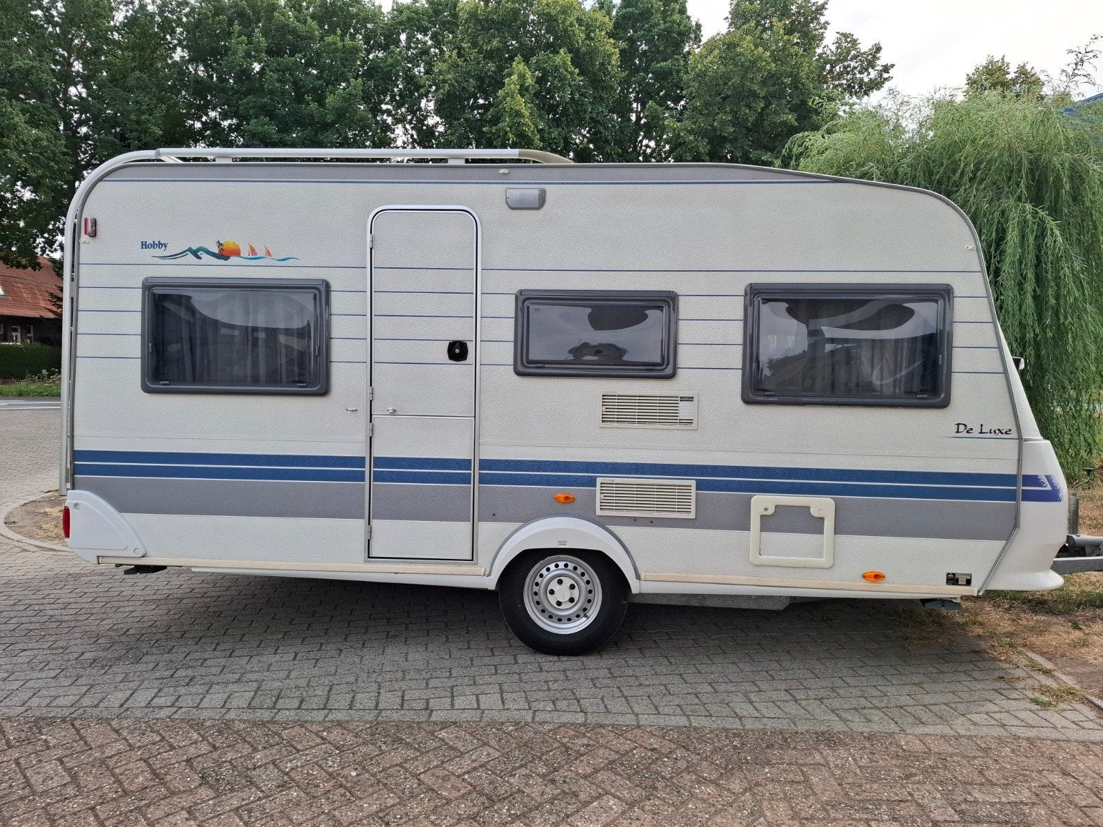 Hobby De Luxe Caravan, Caravans en Kamperen, Caravans, Vast bed, Rondzit, Hobby, Bedrijf