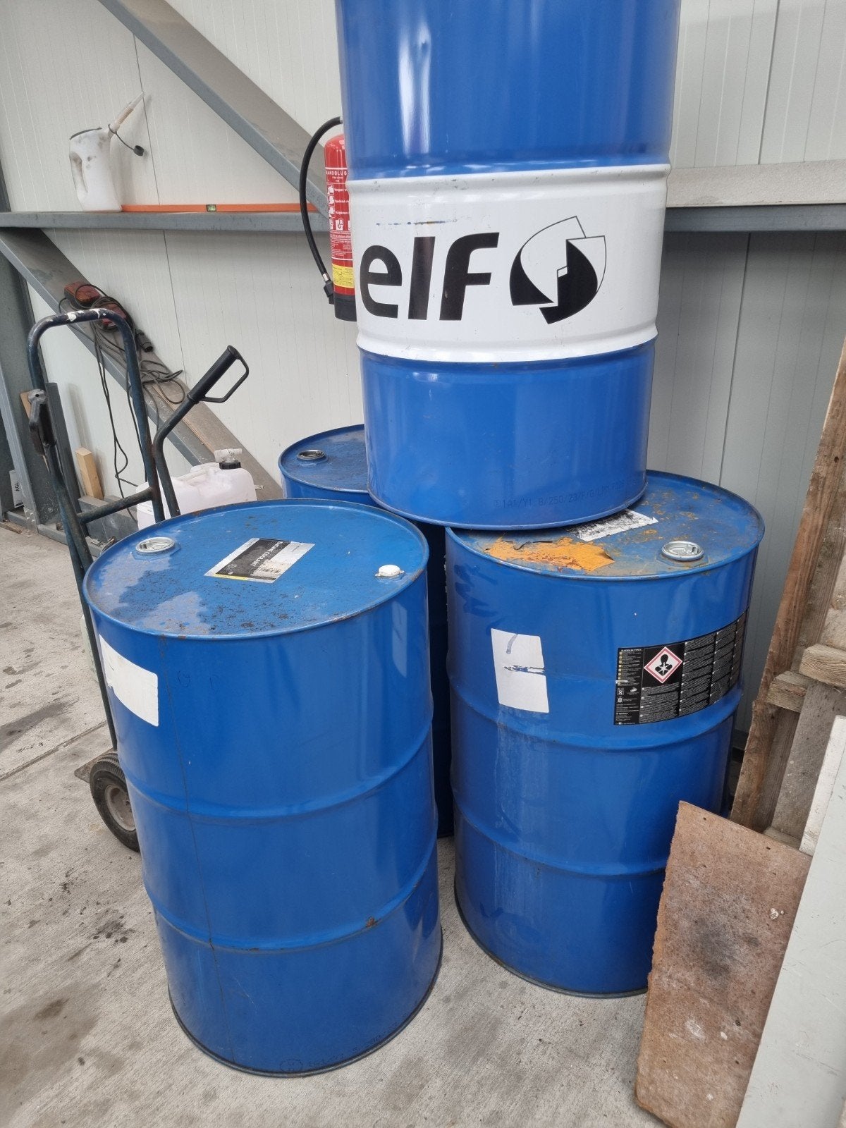4 lege 200ltr vaten, Tuin en Terras, Vuurkorven, Ophalen