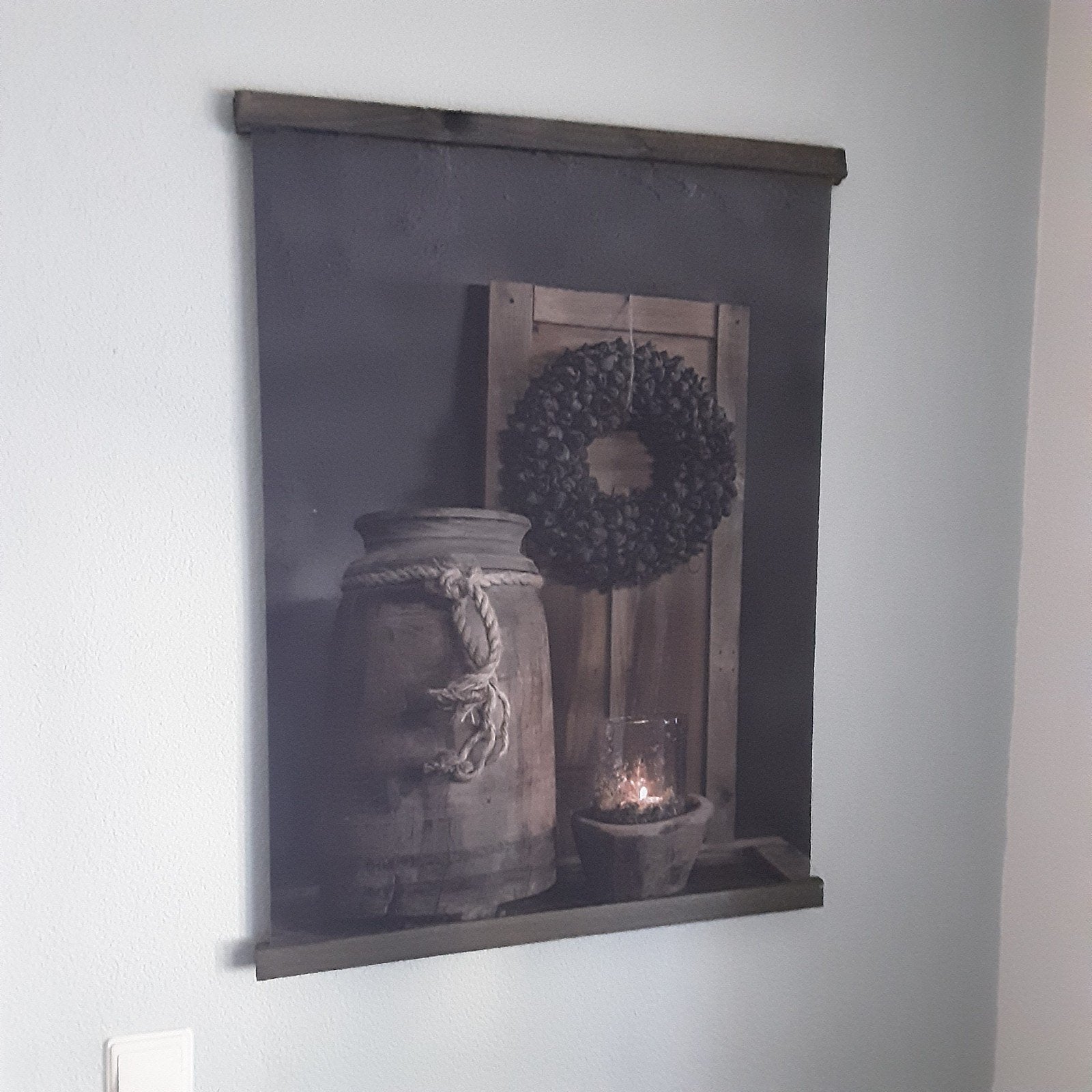 Schilderij met landelijke sfeer, Ophalen, Gebruikt, Schilderij, 75 – 100