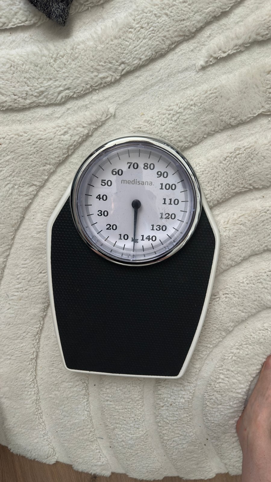 Medisana Personenweegschaal - Analoog, tot 140 kg, Witgoed en Apparatuur, Weegschalen, Ophalen, Analoog, 100 kg of meer, Zo goed als nieuw