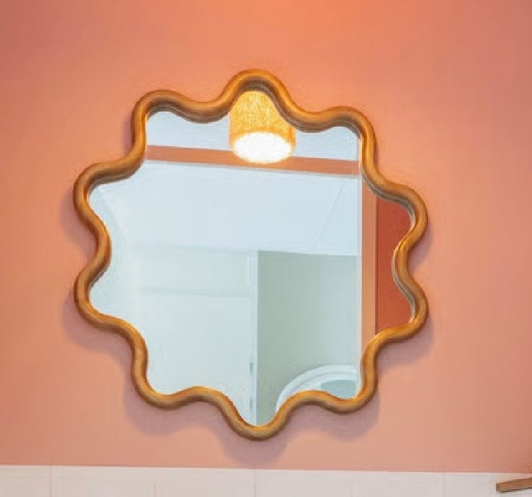 Spiegel Wave, Ophalen, Rond, Zo goed als nieuw, Minder dan 100 cm