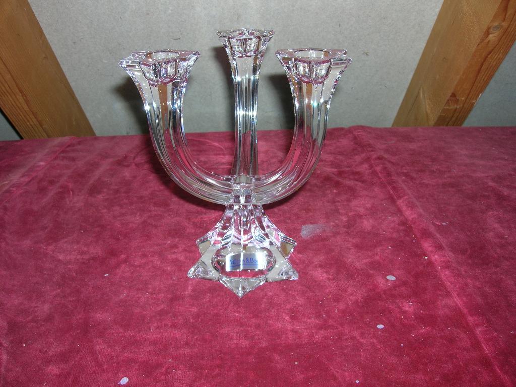 Kristallen kandelaar 3-armig Villeroy & Boch, Ophalen of Verzenden