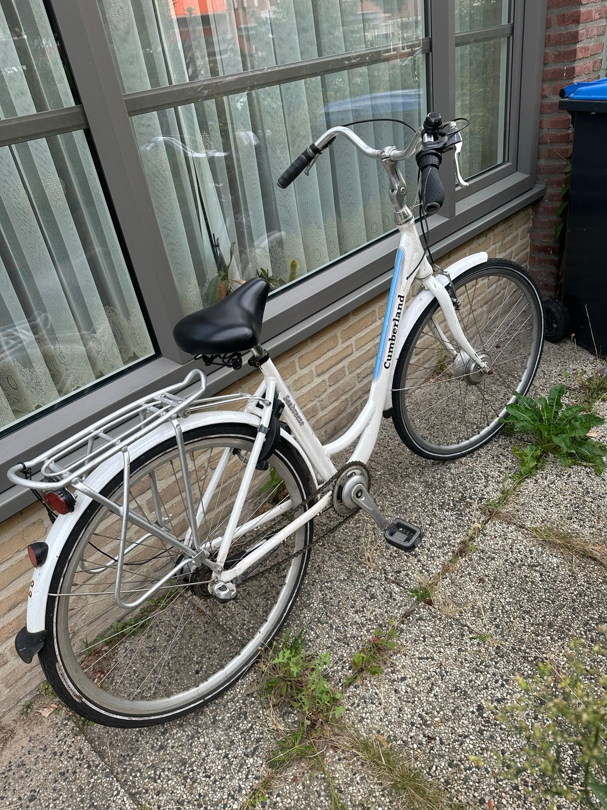 Cumberland Damesfiets - Wit met lage instap, Velgrem, 50 tot 53 cm, Ophalen, Overige merken