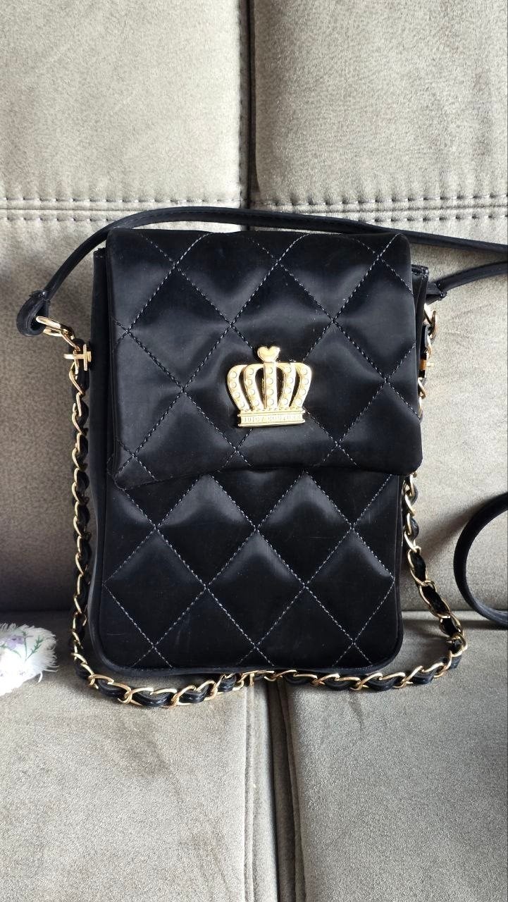 Juicy Couture Zwart Schoudertasje, Ophalen of Verzenden, Gebruikt, Zwart, Schoudertasje