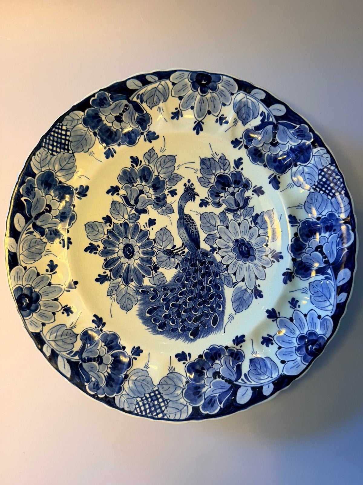 Prachtig Delfts blauw wandbord - Regina Gouda, Ophalen of Verzenden