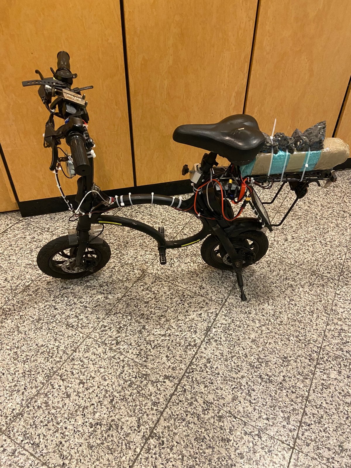 Project vouwfiets (lees beschrijving!), Gebruikt, Minder dan 14 inch, Deels opvouwbaar, Schijfrem