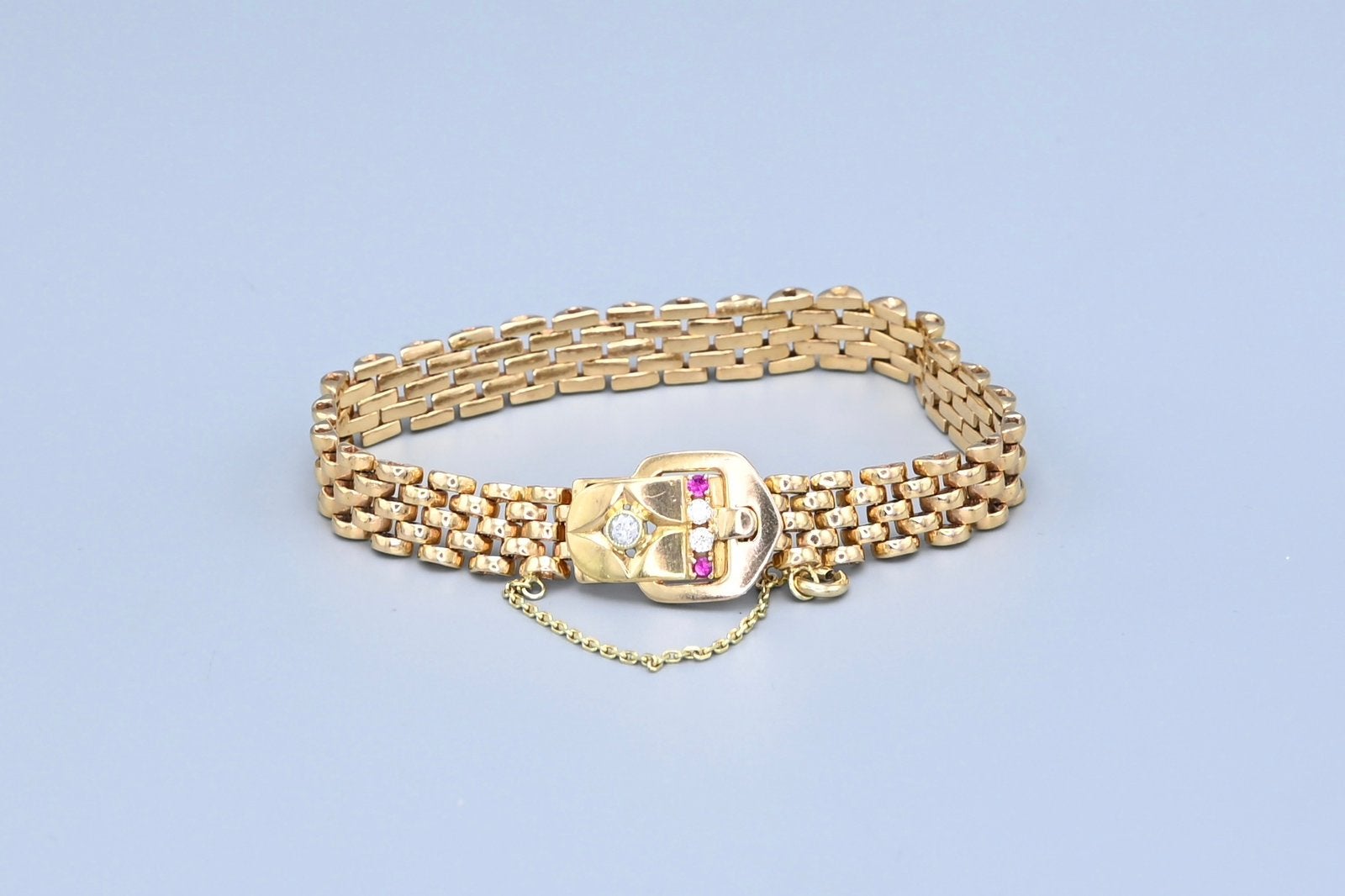 14 kt. geelgouden armband, Ophalen of Verzenden, Zo goed als nieuw, Goud