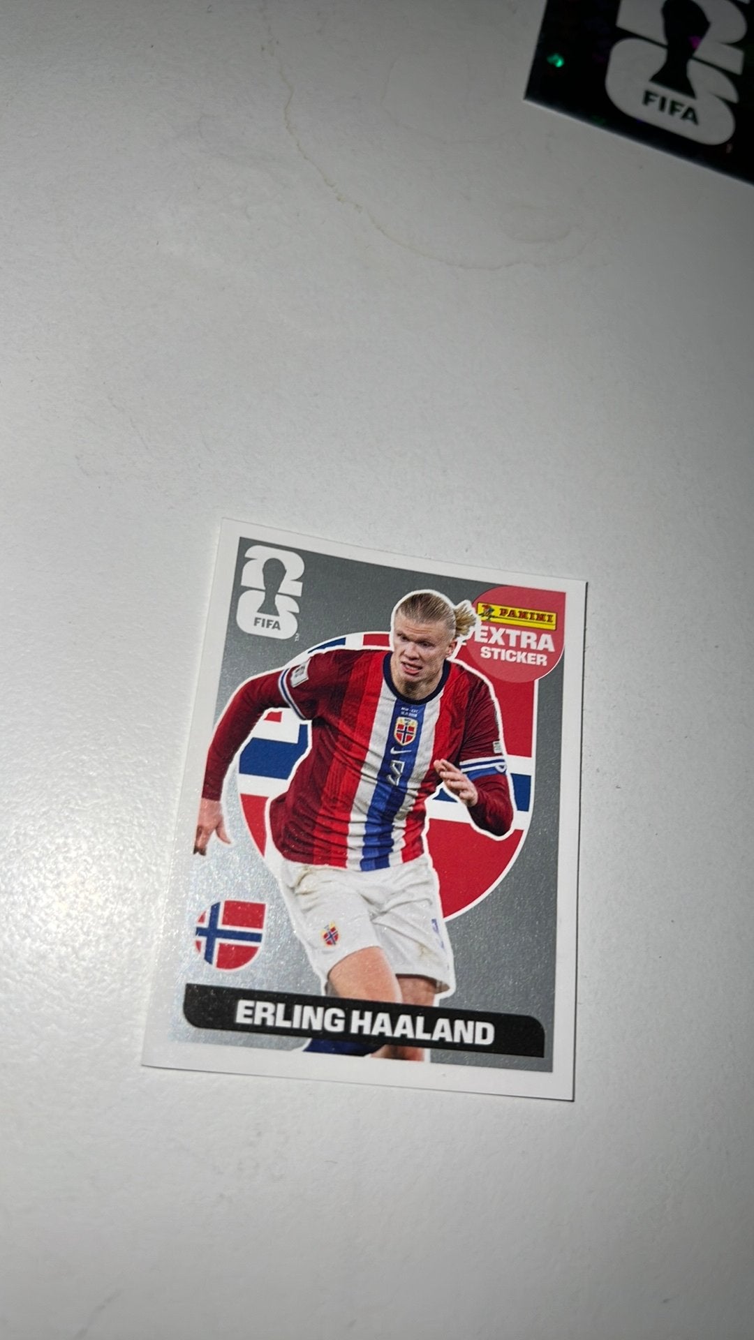 Extra sticker haaland zilver, Verzenden, Zo goed als nieuw, Sticker
