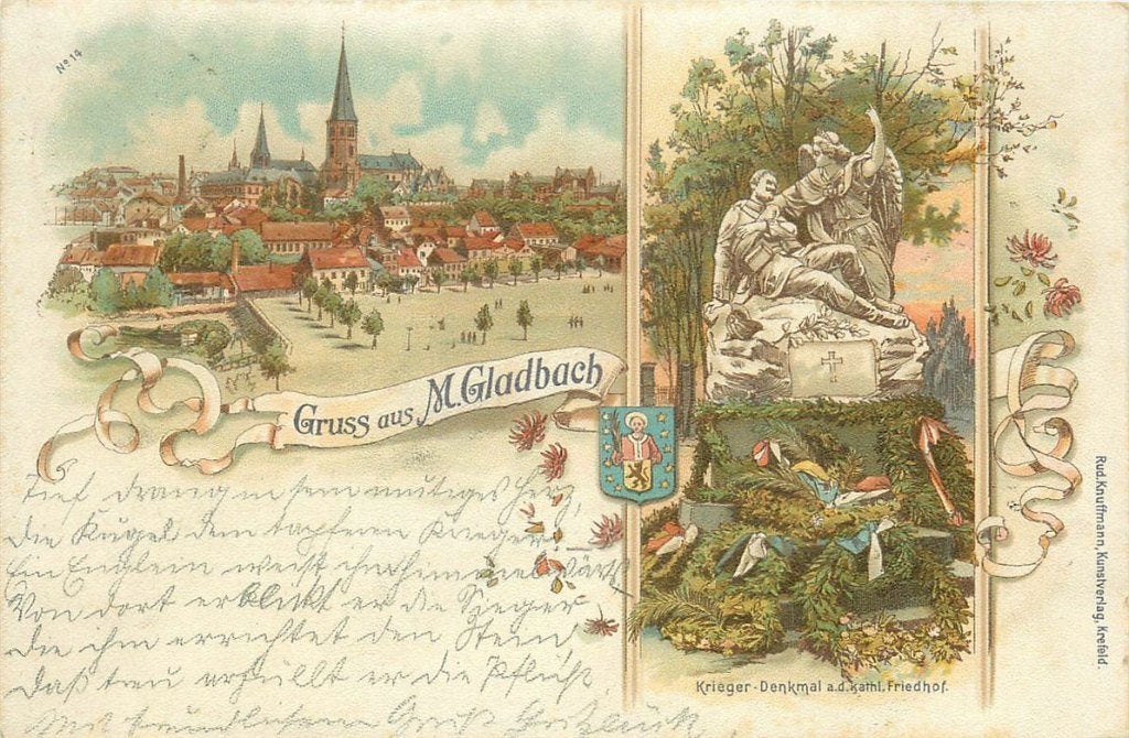 702-045-017 Monchen Gladbach Litho, Verzenden, Voor 1920, Duitsland