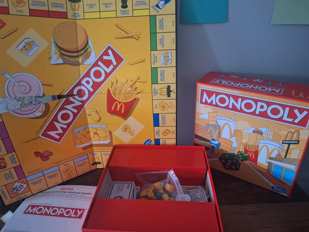 Monopoly McDonald's Editie - Zo goed als nieuw, Ophalen, Zo goed als nieuw, Hasbro