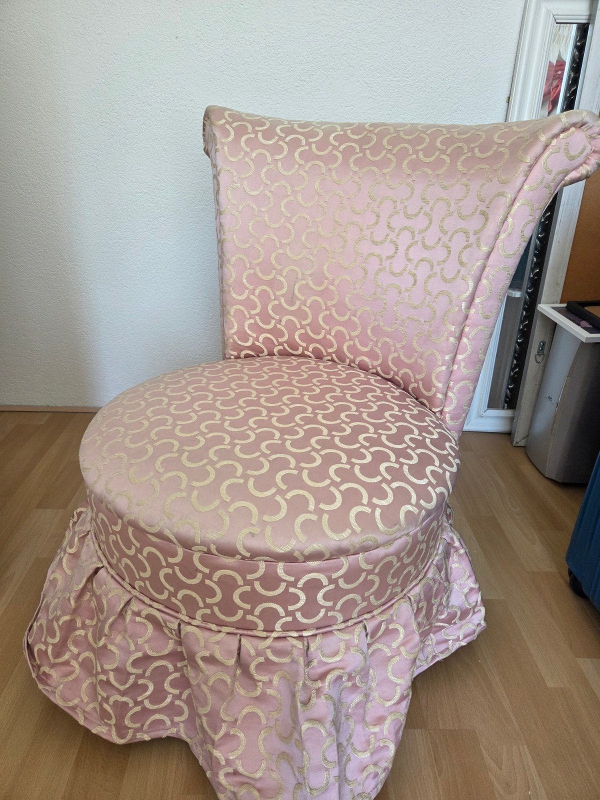 Roze boudoirstoel, Gebruikt, Overige kleuren, Ophalen of Verzenden, Boudoir